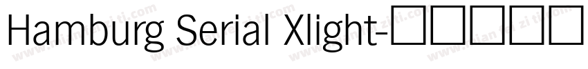 Hamburg Serial Xlight字体转换